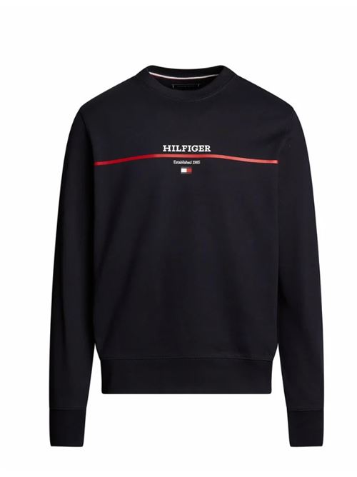 Felpa in spugna con logo Tommy Hilfiger | MW0MW35557DW5.DW5